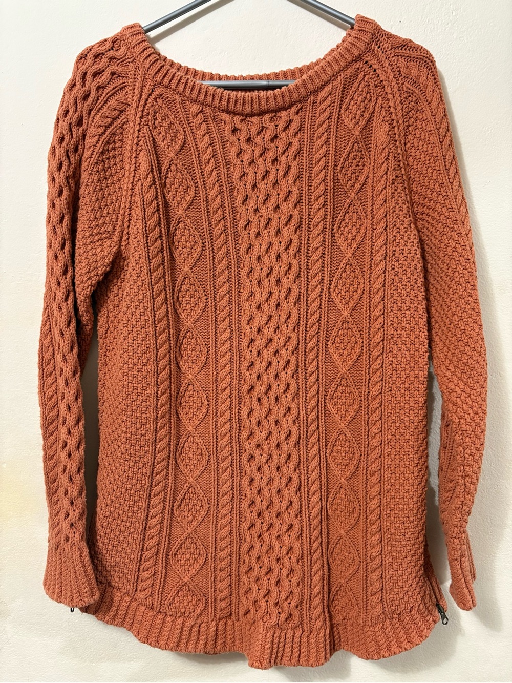 Women’s LL Bean Signature Heavy cotton fisherman tunic sweater size medium